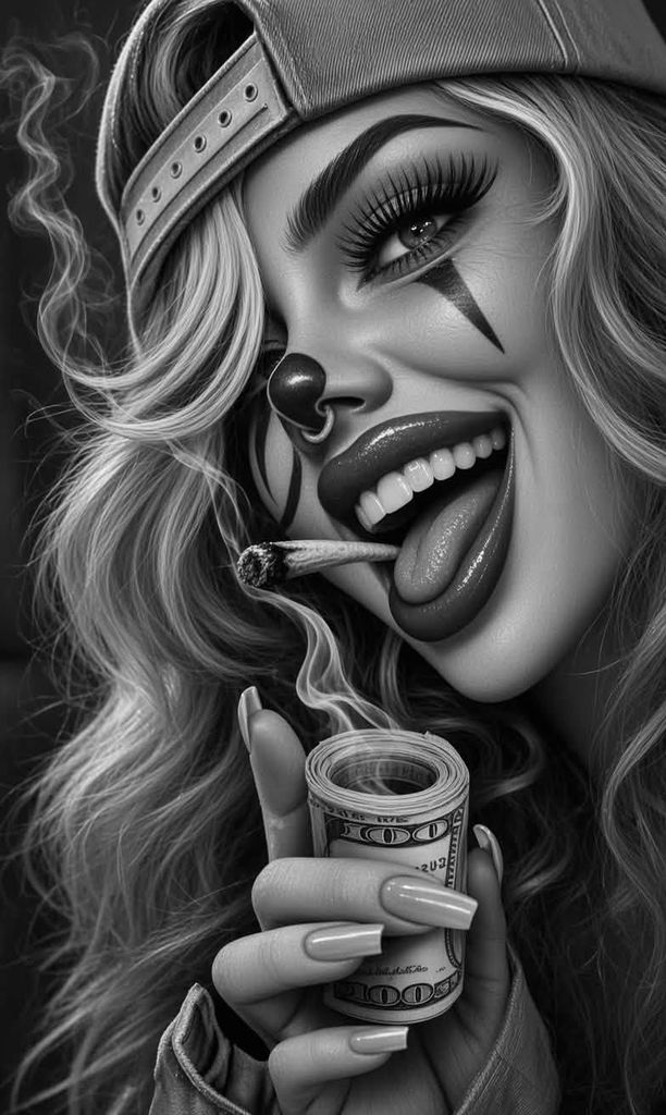 Chola Clown with Rolled Cash