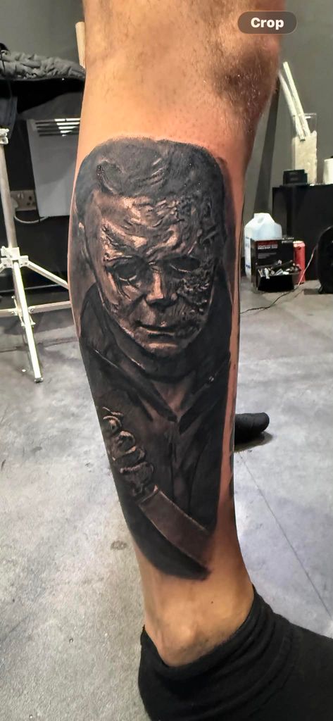 Michael Myers Realism Leg Portrait